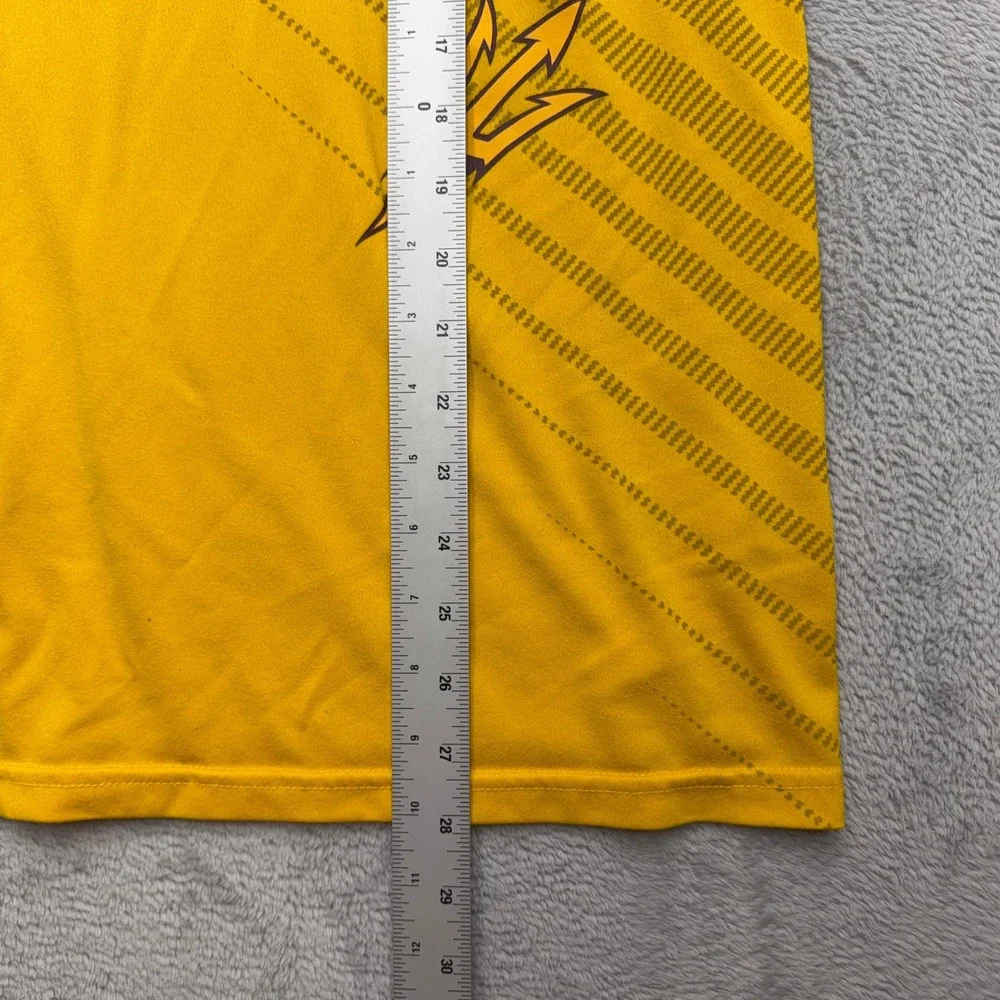 Nike Shirt Mens Large Gold Arizona State Sun Devils Dri-FIT Sparky Logo Graphic